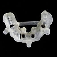 Plastic dental implant surgery guide