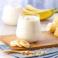 Banana smoothie, a no-chew food for after dental implant placement