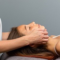 Patient receiving physical therapy