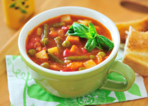 Homemade vegetable soup