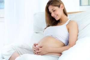 pregnant woman relaxing